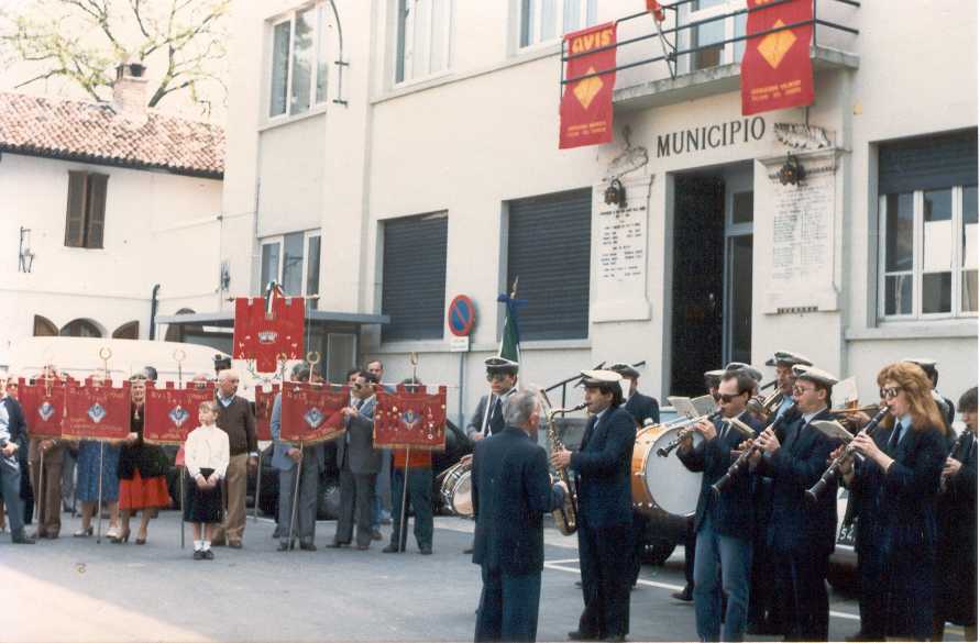 Sommo 1987 - Festa del Donatore - Particolare della cerimonia