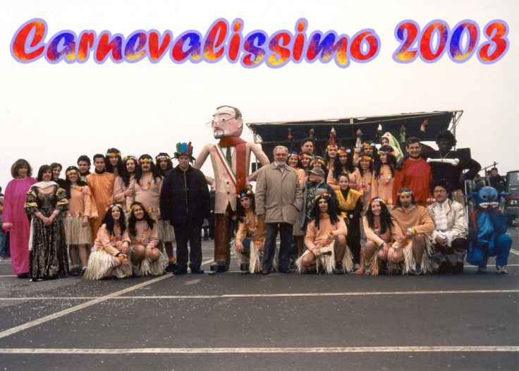 Carnevale a Cava Manara - Foto di gruppo